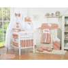 Sengegardiner af bomuld Hearts  Orange Striber Bomuld
