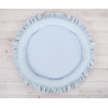 Sengehimmel med Babynest med flæser  Blå