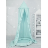 Sengehimmel med Babynest med flæser  Mint Bomuld