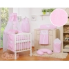 Sengehimmel til baby Hjerter  Lyserød Pink Striber Sifonki