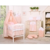 Sengehimmel til babyseng lavet af stof - Little Prince/Princess  Bomuld Pulverrosa