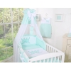 Sengehimmel til babyseng lavet af tyl - Little Prince/Princess  Mint Sifonki