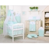 Sengehimmel til babyseng lavet af tyl - Little Prince/Princess  Mint Sifonki