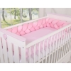 Sengerand flettet velour minky