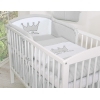 Sengerand til babyseng Little Prince / Princess  Grå