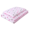 Sengesæt i bomuld 100x135 Mini  Lyserød Grå Pink Stjerner