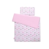 Sengesæt i bomuld 100x135 Mini  Lyserød Grå Pink Stjerner