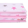 Sengesæt i bomuld 100x135 Mini  Lyserød Grå Pink Stjerner