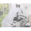 Sengesæt i bomuld til baby - Little Prince/Princess  Antracit