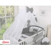 Sengesæt i bomuld til baby - Little Prince/Princess  Antracit