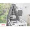 Sengesæt og sengehimmel til tremmeseng Little Prince / Princess  Antracit