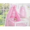 Sengesæt til baby tremmeseng i 11 dele  Lyserød Pink