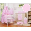 Sengesæt til baby tremmeseng i 11 dele  Lyserød Pink Striber