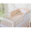 Sengesæt til babyseng  Beige Polkaprikker
