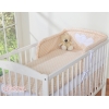Sengesæt til babyseng  Beige Polkaprikker