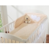 Sengesæt til babyseng  Beige Polkaprikker