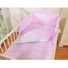 Sengesæt til babyseng  Lyserød Pink Polkaprikker