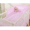 Sengesæt til babyseng  Lyserød Pink Polkaprikker