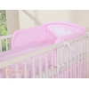 Sengesæt til babyseng  Lyserød Pink Polkaprikker