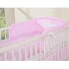 Sengesæt til babyseng  Lyserød Pink Polkaprikker
