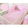 Sengesæt til babyseng  Lyserød Pink Striber