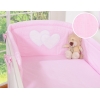 Sengesæt til babyseng  Lyserød Pink Striber