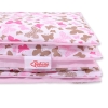 Sengetøj af bomuld 140x200 Junior  Lyserød Pink Sommerfugle