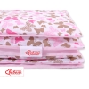 Sengetøj af bomuld 140x200 Junior  Lyserød Pink Sommerfugle