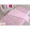 Sengetøj af bomuld 140x200 Junior  Lyserød Pink Sommerfugle