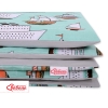 Sengetøj i bomuld 100x135 Mini  Mint Skibe