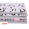 Sengetøjssæt i 2 dele 100x135 Mini  Grå Panda