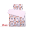 Sengetøjssæt i 2 dele 100x135 Mini  Lyserød Grå Pink Katte
