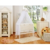 Sideseng med madras og sengetøjssæt Little Prince/Princess  Beige Siksak