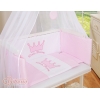 Sideseng med madras og sengetøjssæt Little Prince/Princess  Lyserød Pink
