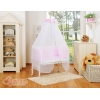 Sideseng med madras og sengetøjssæt Little Prince/Princess  Lyserød Pink Siksak
