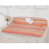 Skiftemåtte til baby  Orange Striber
