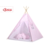 Teltsæt Tipi Telt Børn  Lyserød Pink Siksak