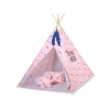 Teltsæt Tipi Telt Børn med legetæppe  Blå Lyserød Grå Pink Stjerner