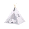 Teltsæt Tipi Telt Børn med legetæppe  Lyserød Grå Pink Stjerner