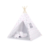 Teltsæt Tipi Telt Børn med legetæppe  Lyserød Grå Pink Stjerner