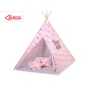 Teltsæt Tipi Telt Børn med legetæppe + puder sæt   Blå Lyserød Grå Pink Stjerner