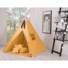 Teltsæt Tipi Telt Børn med legetæppe + puder sæt   Honning
