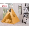 Teltsæt Tipi Telt Børn med legetæppe + puder sæt   Honning