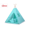 Teltsæt Tipi Telt Børn med legetæppe + puder sæt   Mint