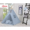 Teltsæt Tipi Telt Børn med legetæppe + puder sæt   Pastel Blå