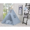 Teltsæt Tipi Telt Børn med legetæppe + puder sæt   Pastel Blå