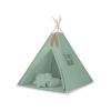 Teltsæt Tipi Telt Børn med legetæppe + puder sæt   Pastel Grøn