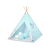 Teltsæt Tipi Telt Børn med legetæppe + puder sæt   Turkis