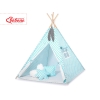 Teltsæt Tipi Telt Børn med legetæppe + puder sæt   Turkis