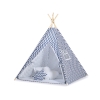 Teltsæt Tipi Telt Børn  Mørk Blå Siksak